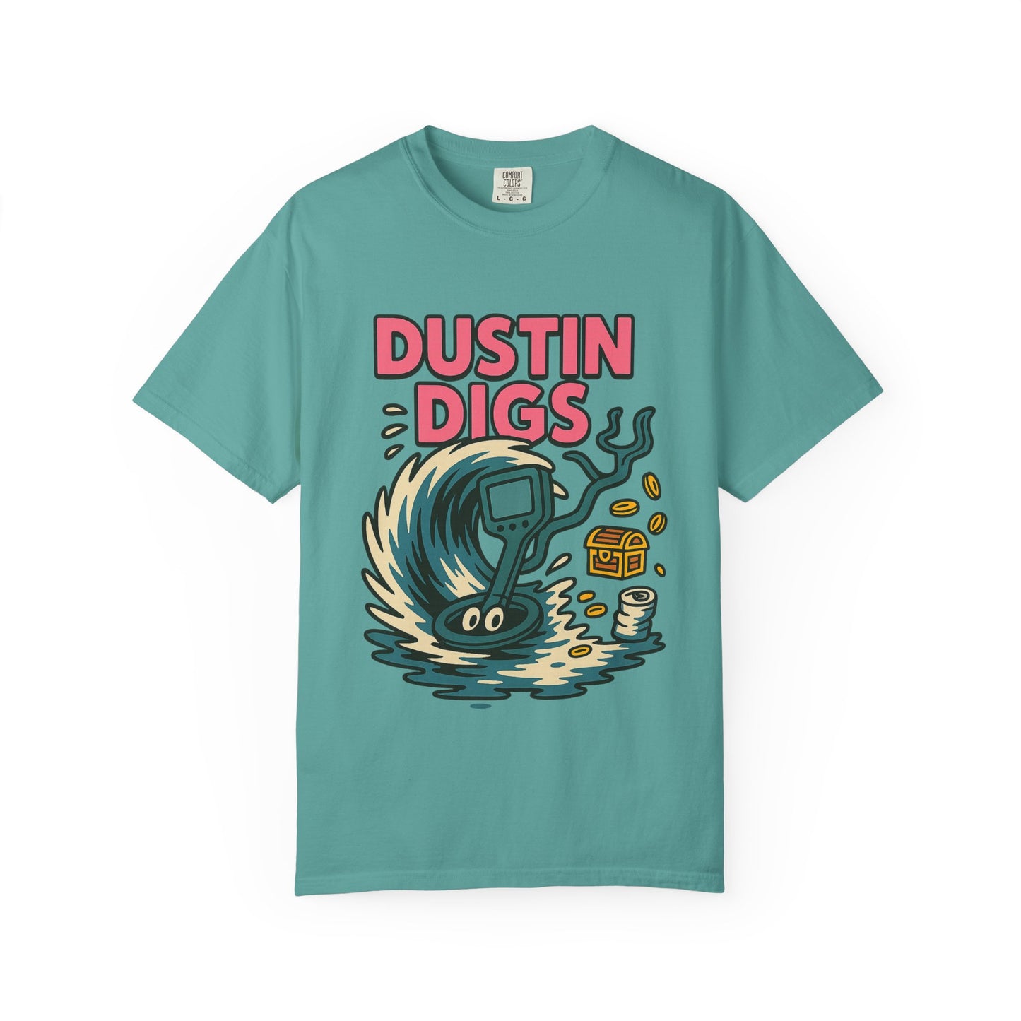 Dustin Digs Unisex Garment-Dyed T-Shirt - Quirky Graphic Tee for Adventure Lovers