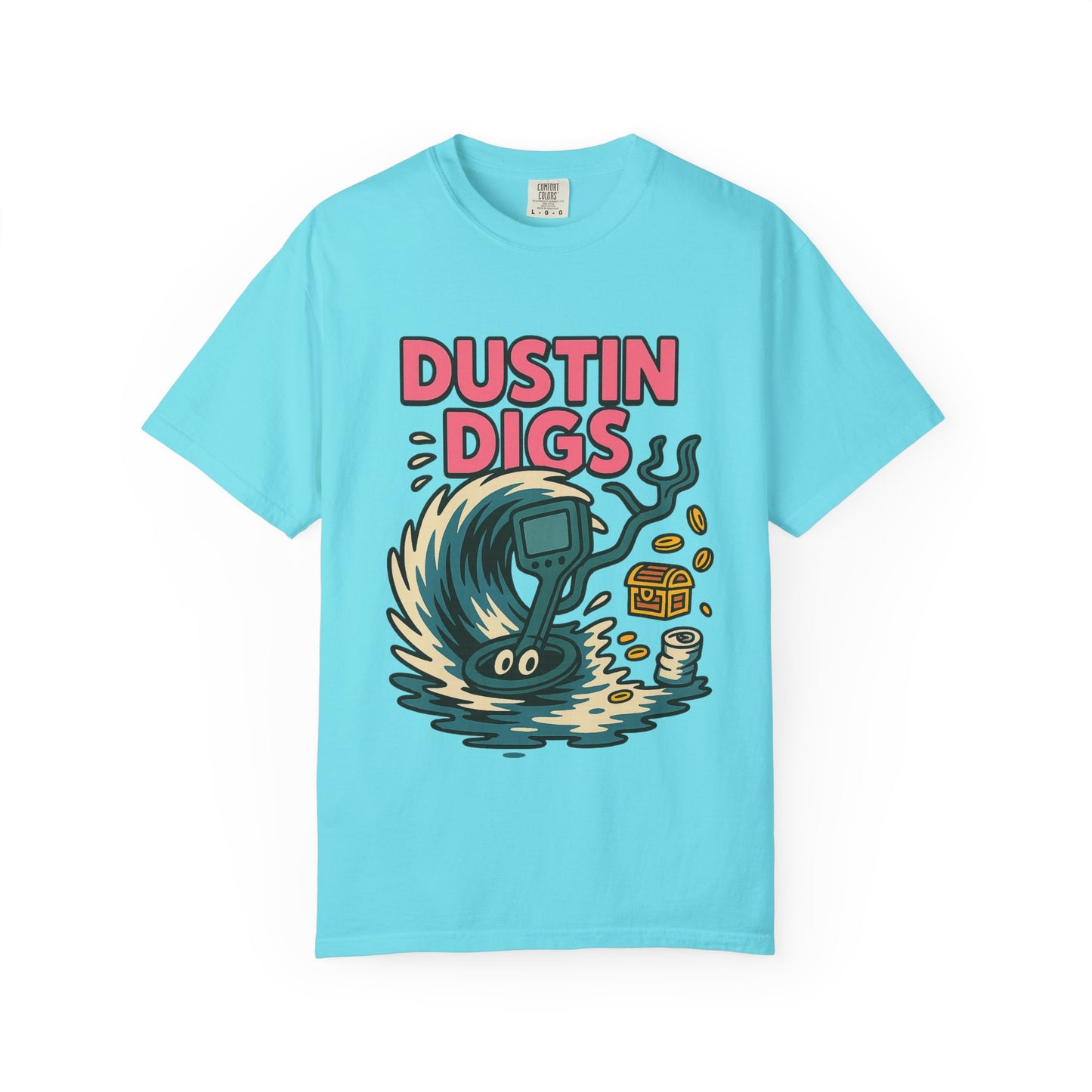 Dustin Digs Unisex Garment-Dyed T-Shirt - Quirky Graphic Tee for Adventure Lovers