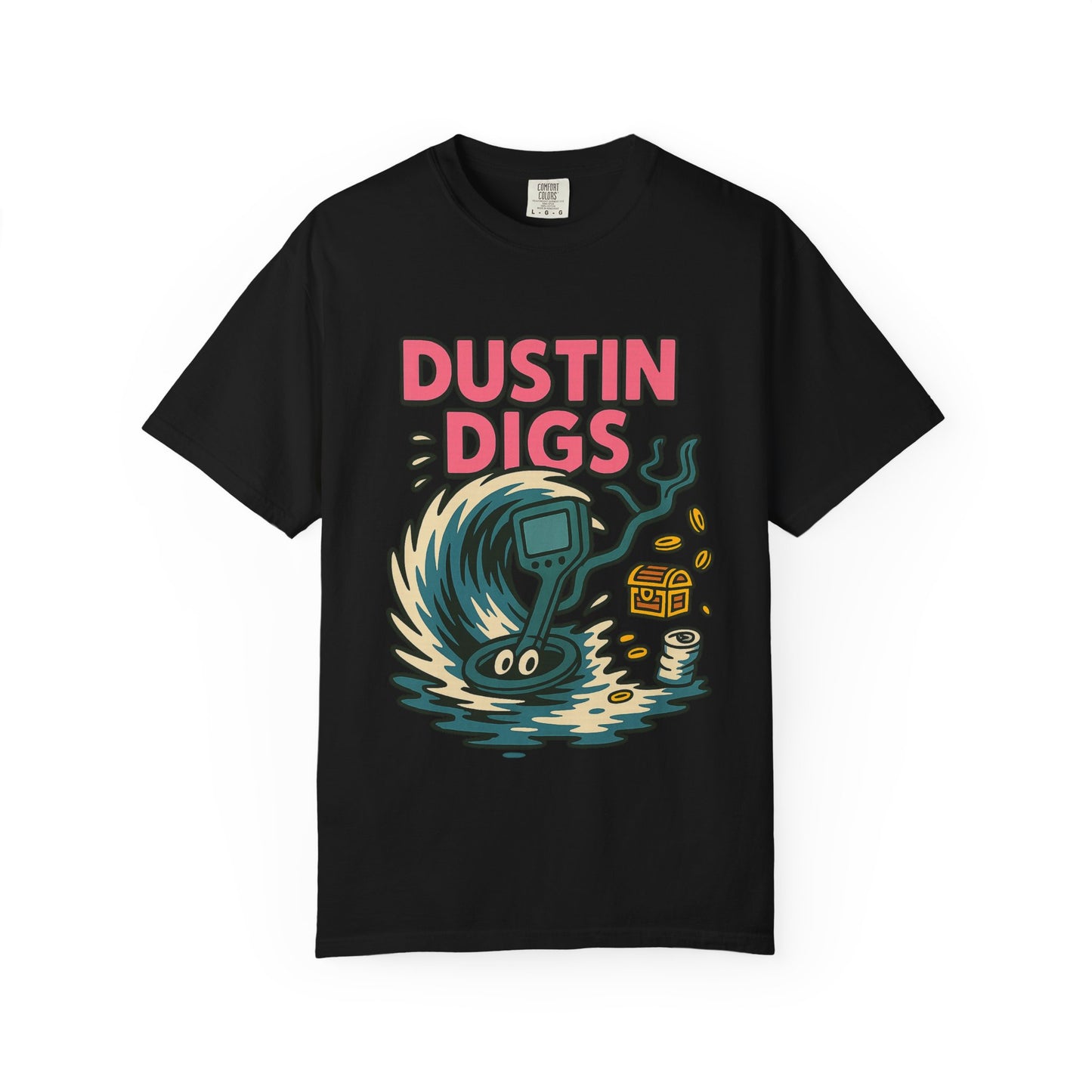 Dustin Digs Unisex Garment-Dyed T-Shirt - Quirky Graphic Tee for Adventure Lovers